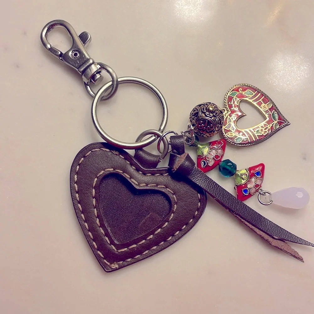 SALE! Cloisonné charm keychain #3 - Picture 1 of 2